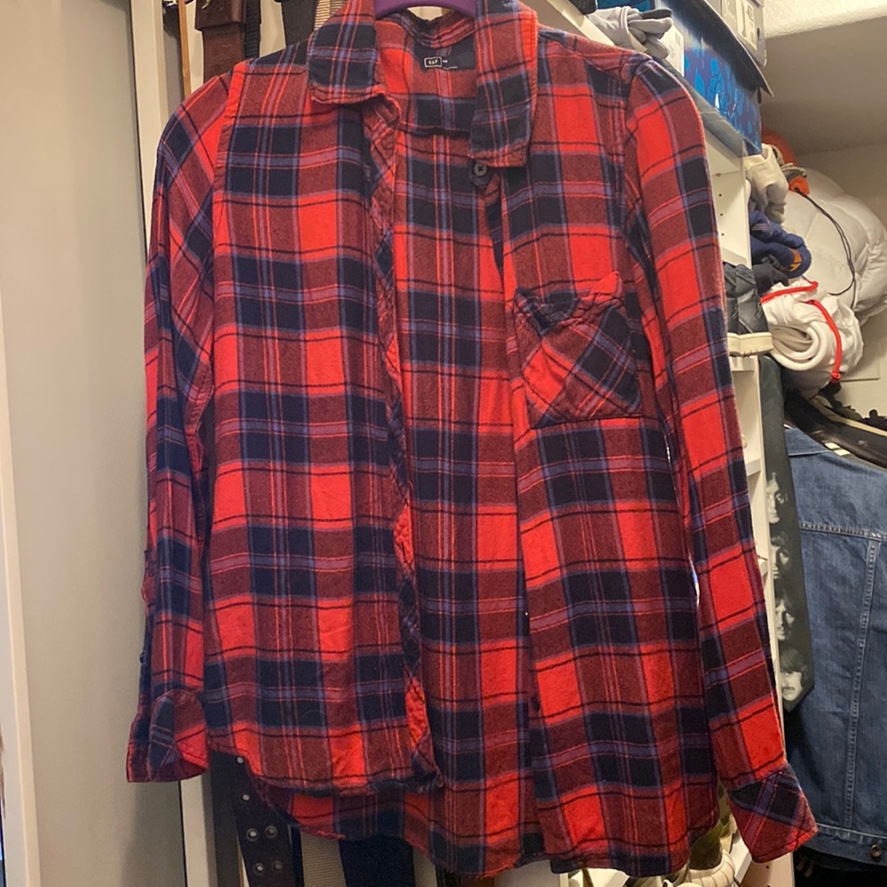 Gap flannel top